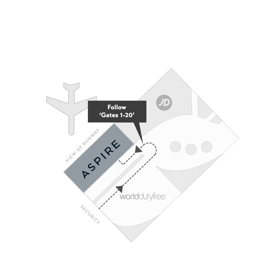 Click map to enlarge Map to the Aspire Lounge in Birmingham Airport