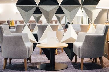 Chairs at an Aspire Airport Lounge by Executive Lounges