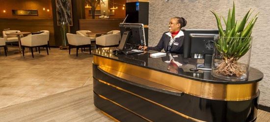 The Aspire Airport Lounge reception at O R Tambo International Airport