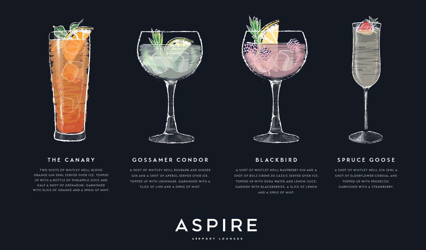 Liverpool Aspire Lounge Cocktails