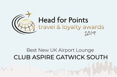 Gatwick Club Aspire named Best New UK Airport Lounge 2019
