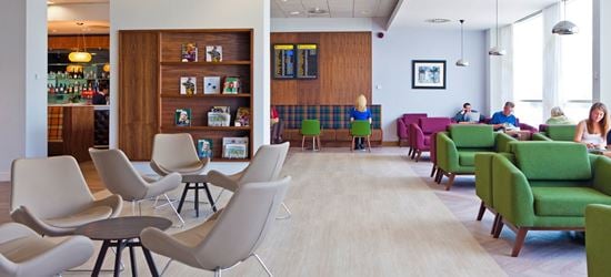 Seating Area of the Upperdeck Airport Lounge in Glasgow Airport