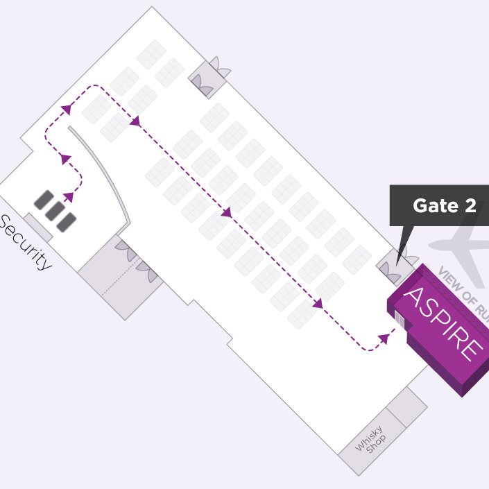 Directions to the Aspire Airport Lounge at Inverness Airport