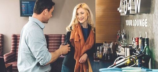 Complimentary food and drink at the Aspire Airport Lounge in Inverness Airport