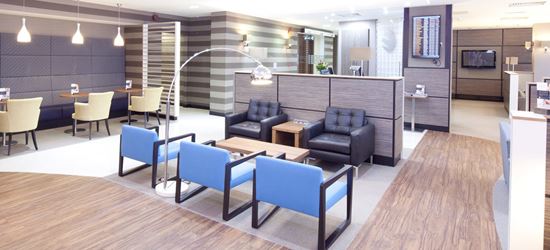 Seating area at Club Aspire Lounge Gatwick Airport North Terminal