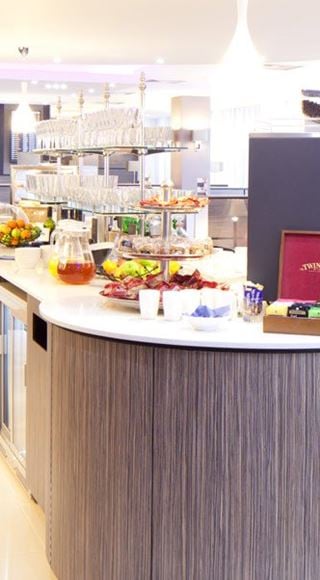 Breakfast bar at Club Aspire Lounge Gatwick Airport North Terminal