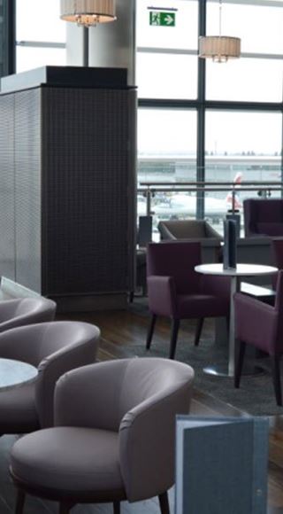 Seating Area of the Aspire Airport Lounge in London Heathrow Airport Terminal 5