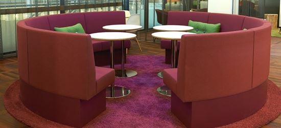 The Seating Area of the Aspire Airport Lounge in Copenhagen Airport