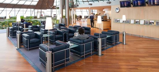 Seating Area of the Skyview Airport Lounge in Basel Mulhouse Freiburg EuroAirport