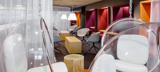 Seating Area of the Aspire Airport Lounge in Helsinki Airport