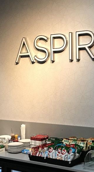 Food and drink at the Aspire Aphrodite Lounge in Larnaca Airport