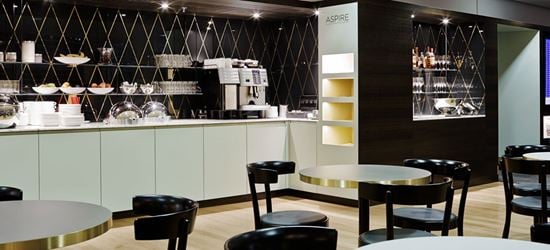 Food and Drink at the Aspire Airport Lounge at Zurich International Airport