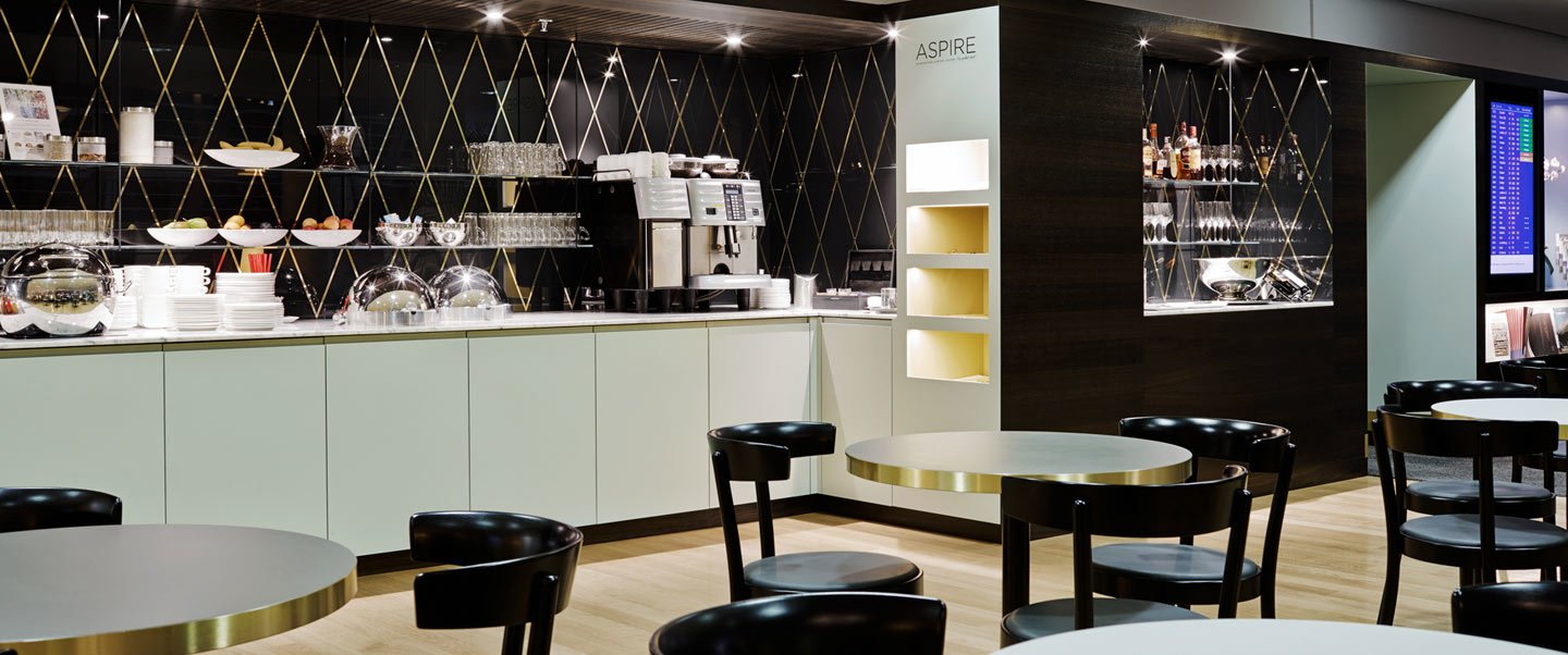 Food and Drink at the Aspire Airport Lounge at Zurich International Airport