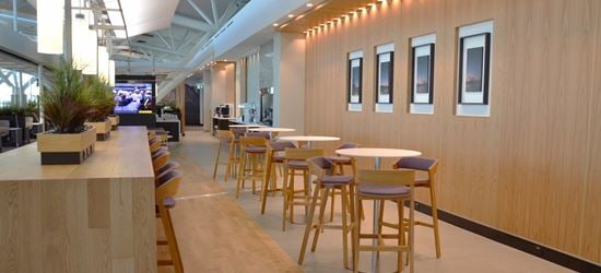 Seating area of the International Aspire Airport Lounge at Calgary Airport