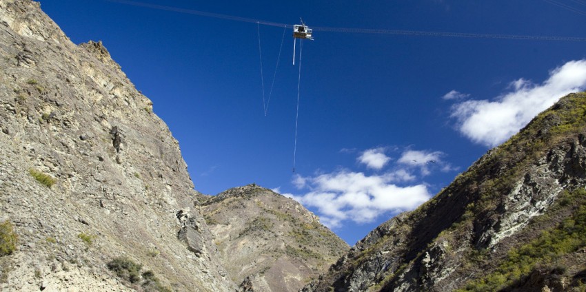 The Nevis Bungy jump in New Zealand