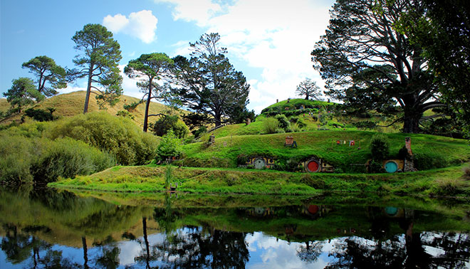 Hobbiton set in New Zealand