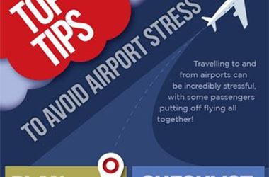 Top tips to avoid airport stress infographic
