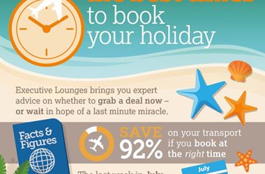The Best Time to Book a Holiday infographic