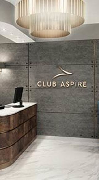 The Club Aspire Airport Lounge in London Heathrow Airport Terminal 3