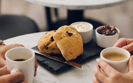 Scones and coffee