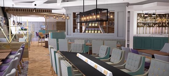 A Render of the Luton Aspire Lounge