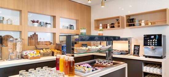 Breakfast bar in the new Club Aspire Lounge Gatwick Airport South Terminal