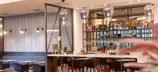 Seating area at the new Club Aspire Lounge Gatwick Airport South Terminal