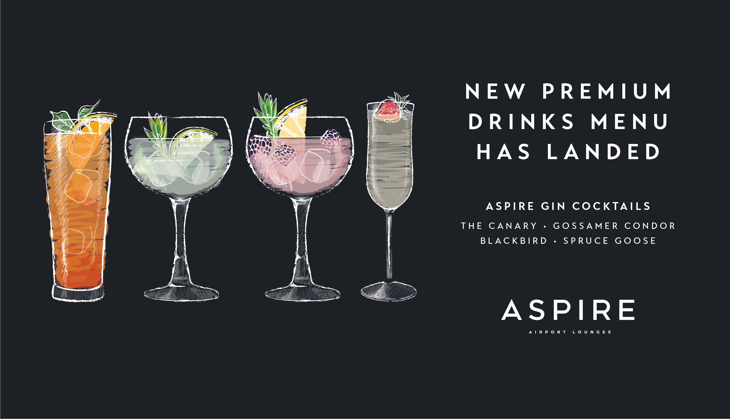 New Cocktails at Liverpool Aspire Lounge