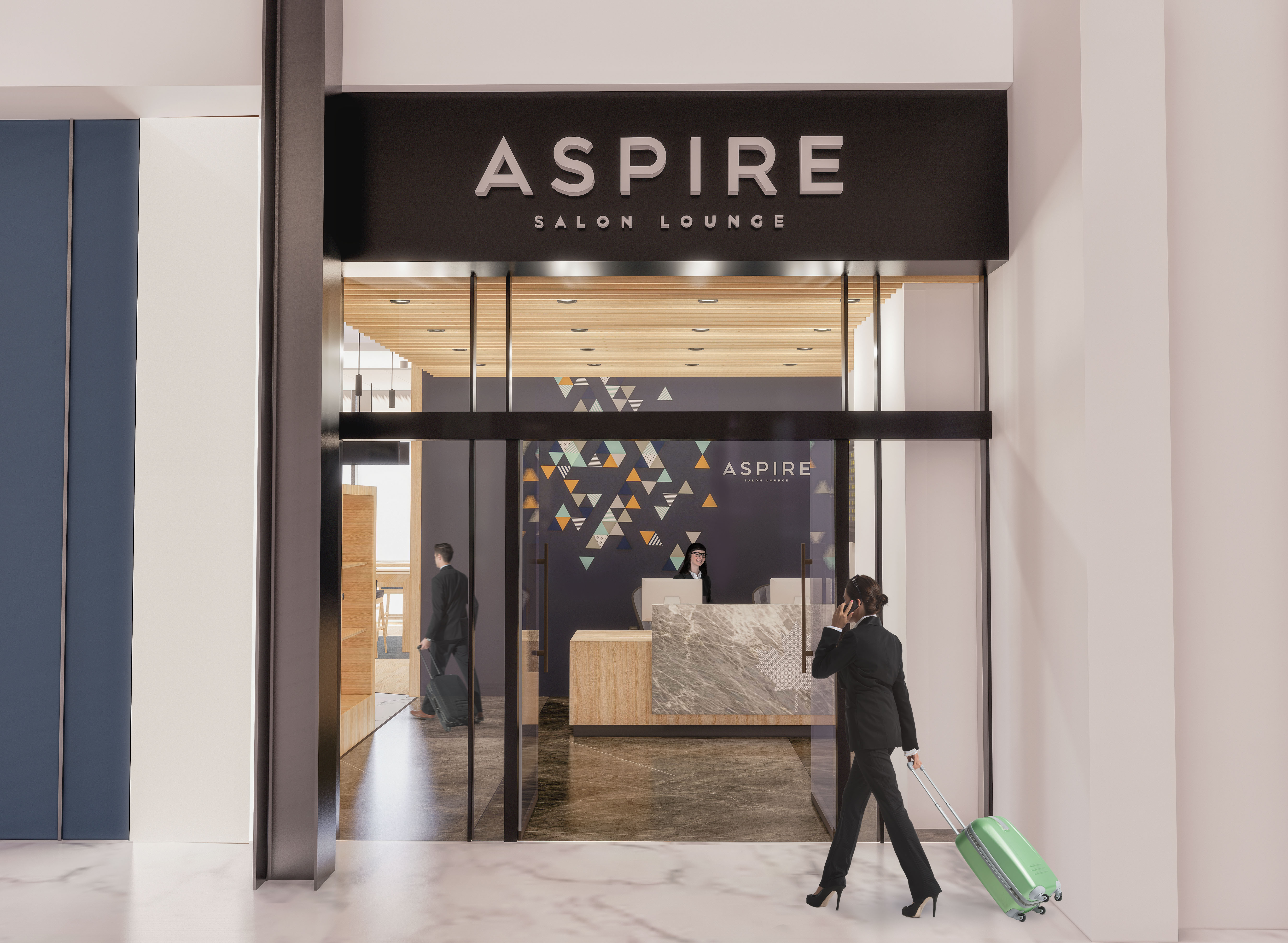 Ottawa airport aspire salon lounge entrance