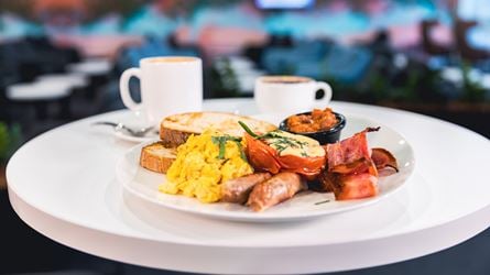 Food at Aspire Lounge Perth T2 Aeroture