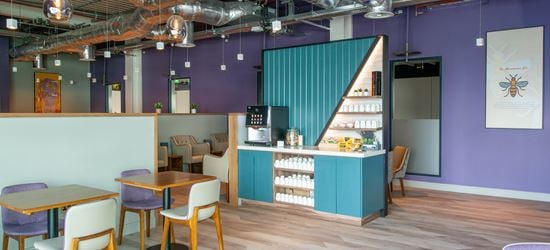 Coffee station in Manchester Terminal 2 Aspire Lounge